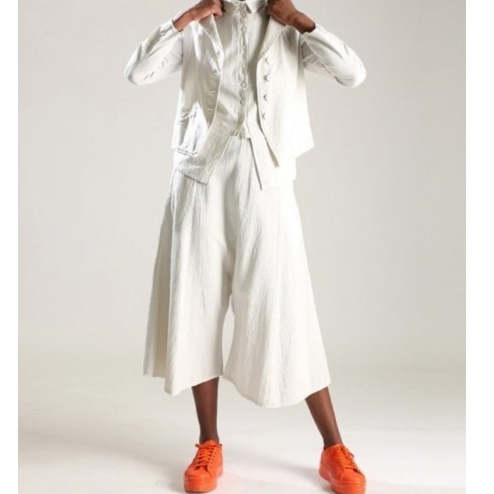 Lurdes Bergada Wide Leg Cropped Trousers - Picture 16 of 16